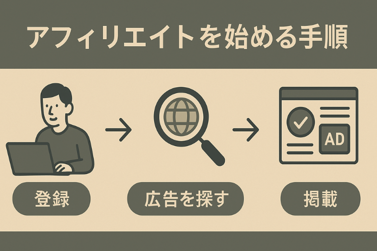 アフィリエイトの始め方5つのステップ